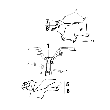 Kolanko kierownicze Peugeot Ludix 14 czarne Kolanko kierownicze Peugeot Ludix 14 czarne