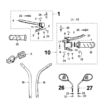 Kierownica Peugeot Vogue Czarna