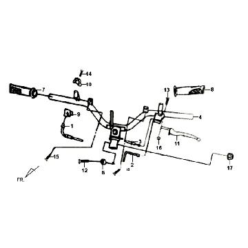 Książka Dzwignie Hamulca Kierownicy Kpl LR Sym Orbit II (WH8018P)