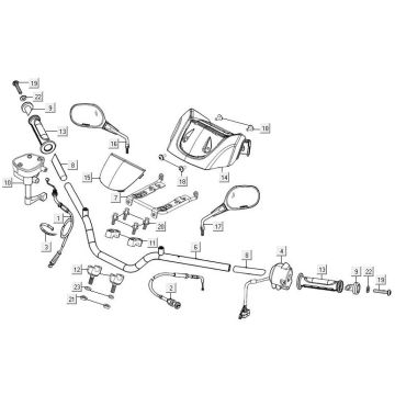 Części układu kierowniczego Kymco MXU 300R