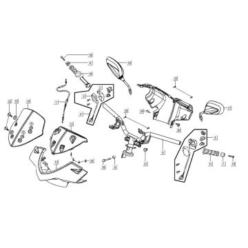 elementy układu kierowniczego AGILITY CITY 16 4T 125