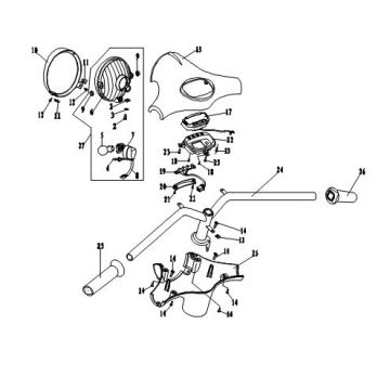Części kierownicze Fosti Veneri czarne