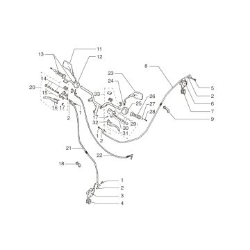Części kierownicze Beta Ark-k LC niebieskie 2008 2-suwowe