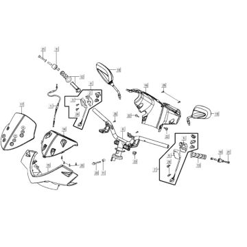 Części układu kierowniczego Kymco Agility City 16 200i