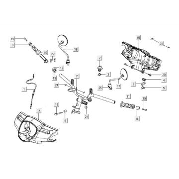 Części układu kierowniczego Kymco Like 125cc