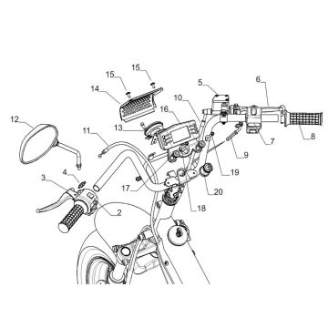 Kilometr - Części kierownicze Moto Martin Tir 45km 10 cali 2-suwowy