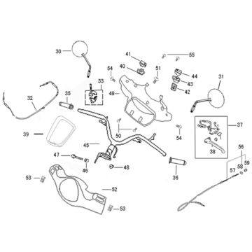 Części kierownicze Senzo RivalUx S brąz