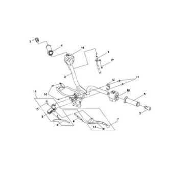 Części kierownicze Sym Jet Sport-X 2-suwowy