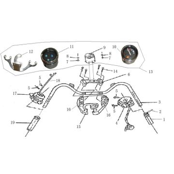 Części kierownicze Turbo RG50 creme