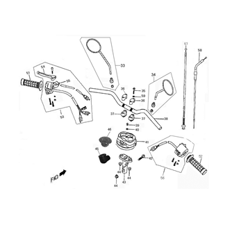 Części kierownicze Viraggio Piccolo creme