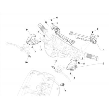 Przełączniki kierownicze Vespa Elettrica 25/KMH SCH E5 2021 (EMEA) 