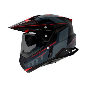 Kask MT Synchrony Duo Sport Patrol czerwony krzyż