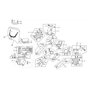 Przedni przód/części kaptura China Grande Retro antracyt