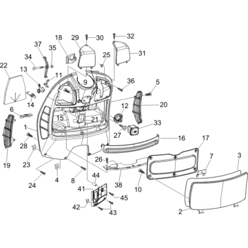 Płytka przeciwzabezpieczająca Vespa GTS 250 ie 2005-2009 (z ABS) szara excalibur 738/A
