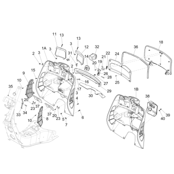Płytka przeciwzabezpieczająca Vespa GTS 300 ie 2008-2016 (z ABS i bez) niebieska 261/A