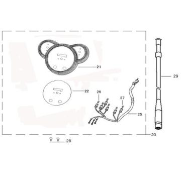 Licznik China Joy biały