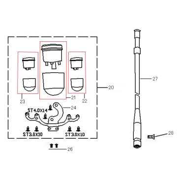 Licznik Neco Borsalino Oro czarny
