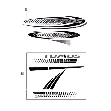 Stickerset Tomos STANDARD (25-45KMH) (K8-L0)