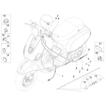 Przewody Vespa Lx 2-suwowe
