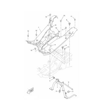 Płyta do biegania - Standard Yamaha Aerox 2-suwowy 2013