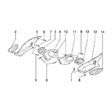 Podnóżki Gilera Runner 180cc FXR 2-suwowe