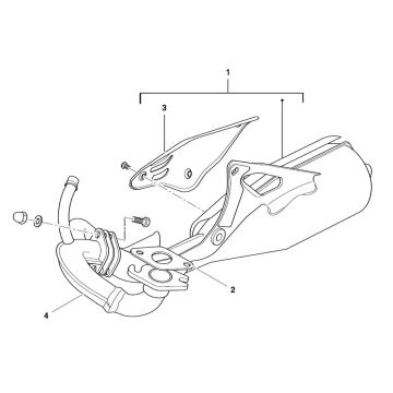 Tłumik wydechowy- Tłumik tylny Beta Ark-k AC czarny 2006 2-suwowy 25