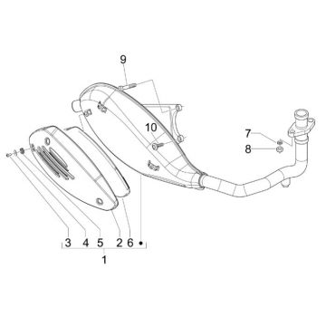 Wydech Piaggio Liberty 2-suwowy