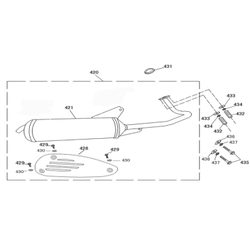 Wydech AGM Star50 biały Wydech AGM Star50 biały