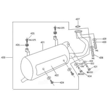 Wydech China Retro Extra biały mat