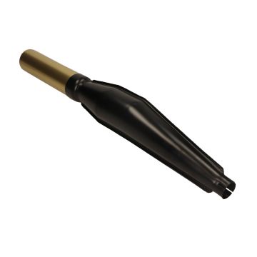 Tłumik krzyżowy wydechowy 32mm przyłącze ze wspornikiem (rozszerzenie) czarny/złoty motorower uniwersalny Jamarcol Kreidler/Zundapp/Puch