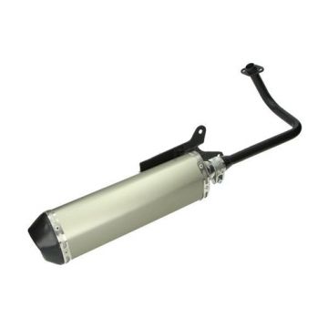 Wydech GY6 [139QMB] Chiny AGM/BTC/Znen/GY6 (owalny model Akrapovic) Aluminium Jamarcol