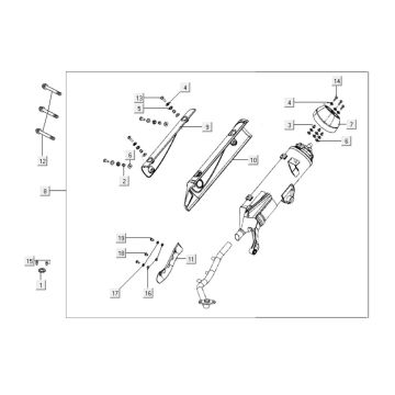 Wydech Kymco Like 125cc