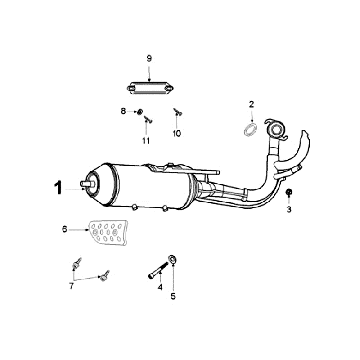 Wydech Peugeot Ludix 12 czarny