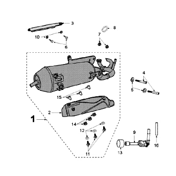 Wydech Peugeot New Vivacity 2-suwowy Ciemnoniebieski