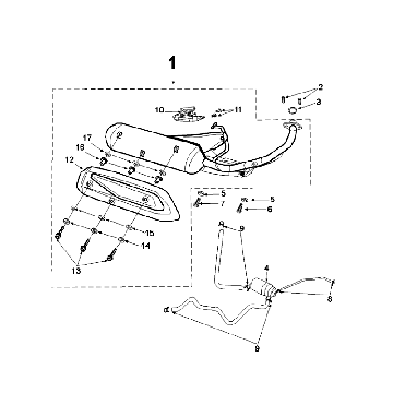Wydech Peugeot Speedfight 4 4-suwowy Niebieski/Czarny