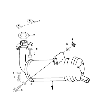 Wydech Peugeot Vogue Czarny