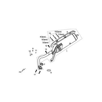 Wydech Sym Fiddle III