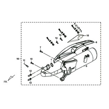 Sym XPRO 50 E4 wydech