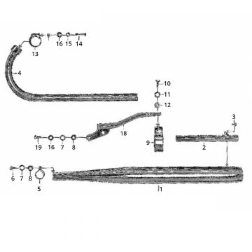 Zundapp GTS 50 517-40L0 wydech
