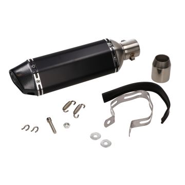 Czarny tłumik wydechowy/wydanie Carbon look