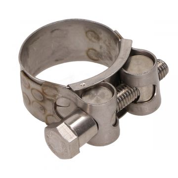 Zacisk wydechowy zagięcie 32-35mm (20mm) stal nierdzewna M8