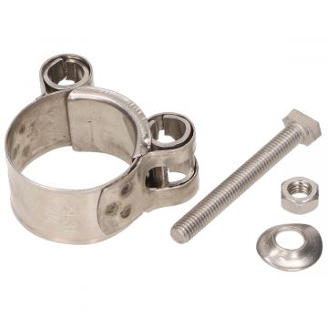 Zacisk wydechowy 29-31mm stal nierdzewna