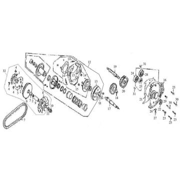 Części wariatora Pronto Amaro 125cc