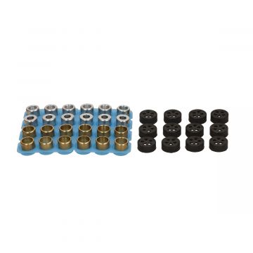 Zestaw wałków wariatorowych 24 sztuki Polini Premium Quality 16x13mm 4x6 sztuk 3,5/4/4,5/5 gram 242.411