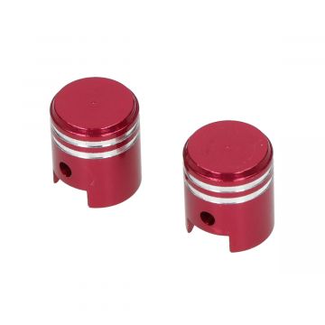 Zestaw pokrywy zaworu tłokowego model czerwony aluminium DMP