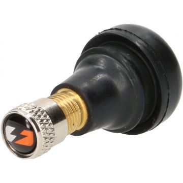 Ventiel voor tubeless velg,kort BGM Original TR412 0graden diameter=11,3mm