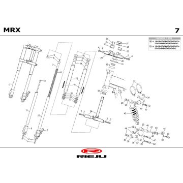 Zawieszenie Rieju MRX castrol 2001 2-suwowy