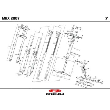 Zawieszenie Rieju MRX P-up czarny 2008 2-suwowy