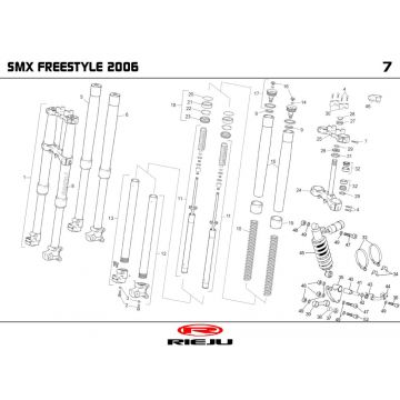 Zawieszenie Rieju SMX pro czarne 2004 2-suwowe