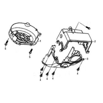 Vliegwieldeksel Sym Crox 50 E3